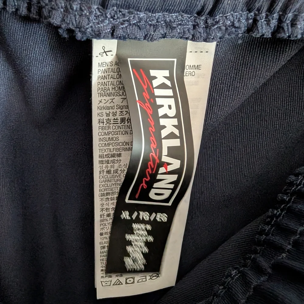 Kirkland Signature Blue Sweatpants Relaxed Fit Joggers - Picture 2 of 3